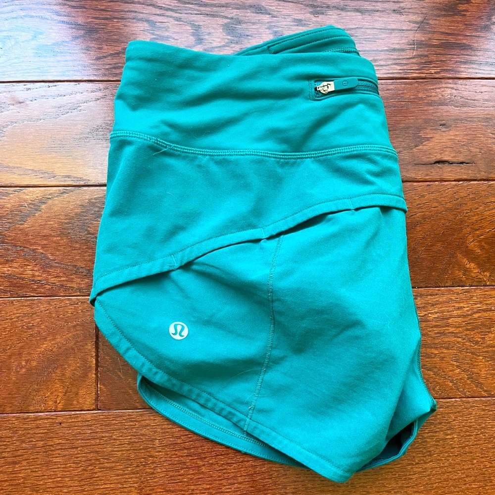 Sage green Lululemon shorts